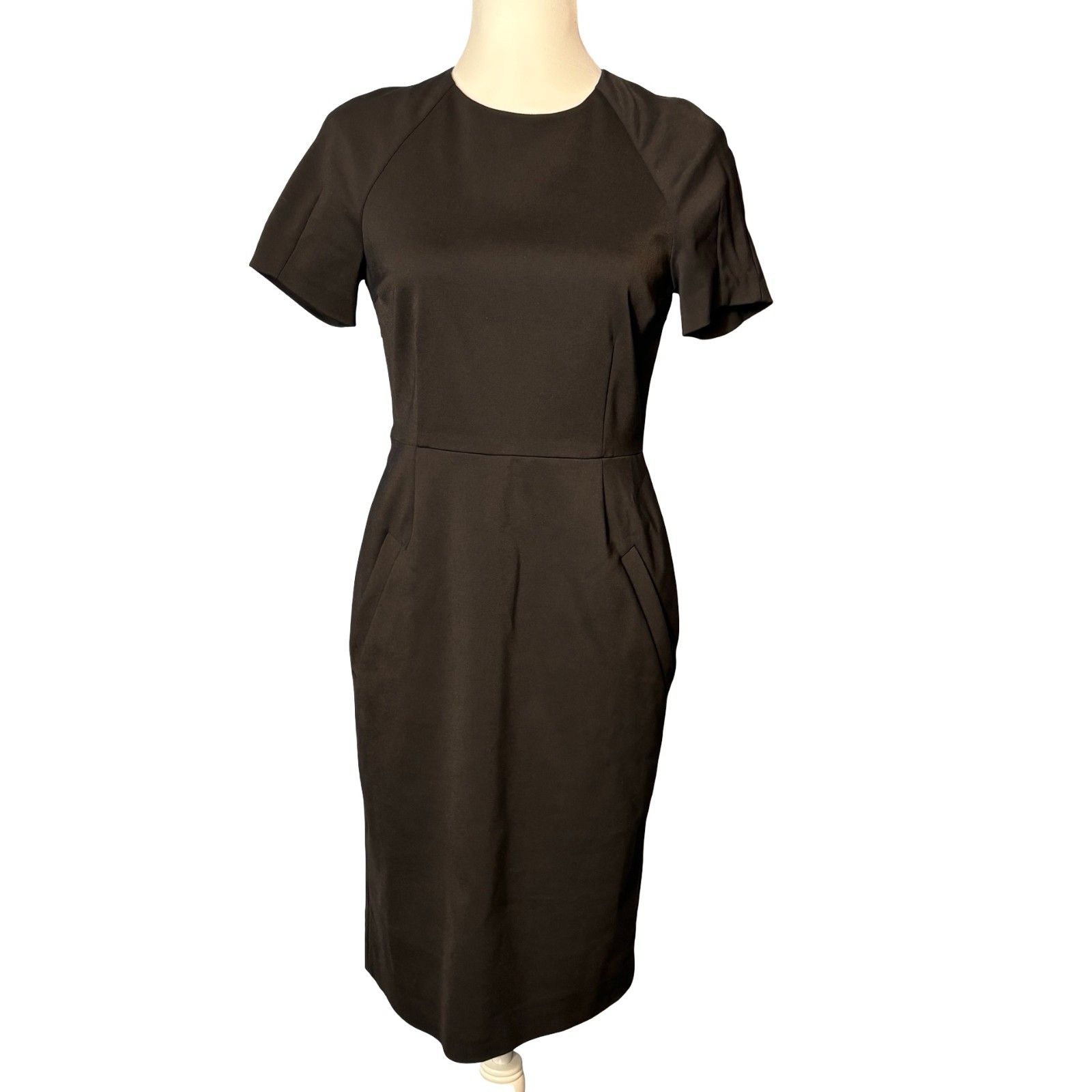 Acne Studios Lucille Lux Black Structured Dress Size 38 (Us 6) Euc Designer